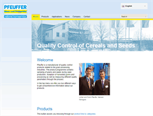 Tablet Screenshot of pfeuffer.com